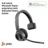 HP Poly Voyager 4310 Microsoft Teams sertifikuotas USB-C ausinių komplektas su BT700 adapteriu