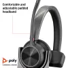 HP Poly Voyager 4310 USB-C ausinių komplektas su BT700 adapteriu ir įkrovimo stovu