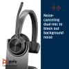 HP Poly Voyager 4310 USB-C ausinių komplektas su BT700 adapteriu ir įkrovimo stovu
