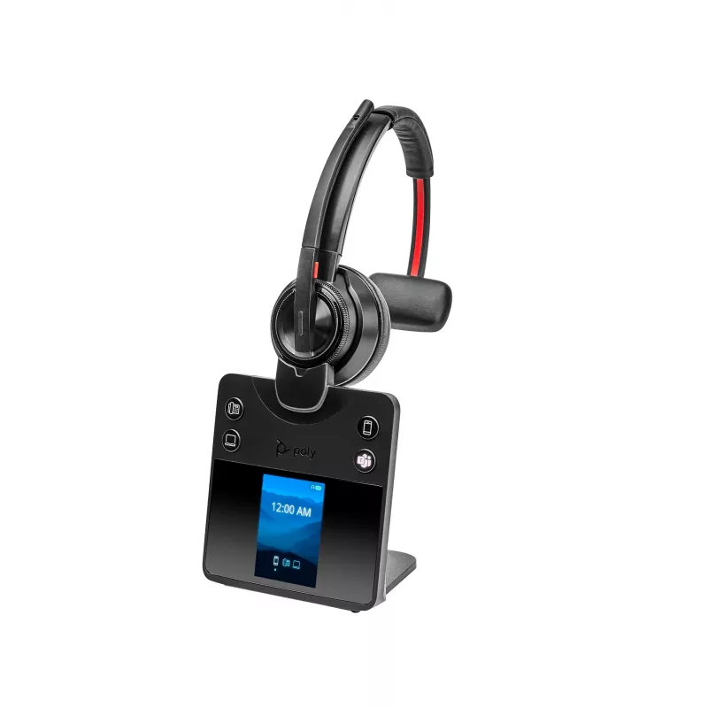 HP Poly Savi 8410 Office Monaural belaidė ausinė, sertifikuota Microsoft Teams, DECT 1880-1900 MHz