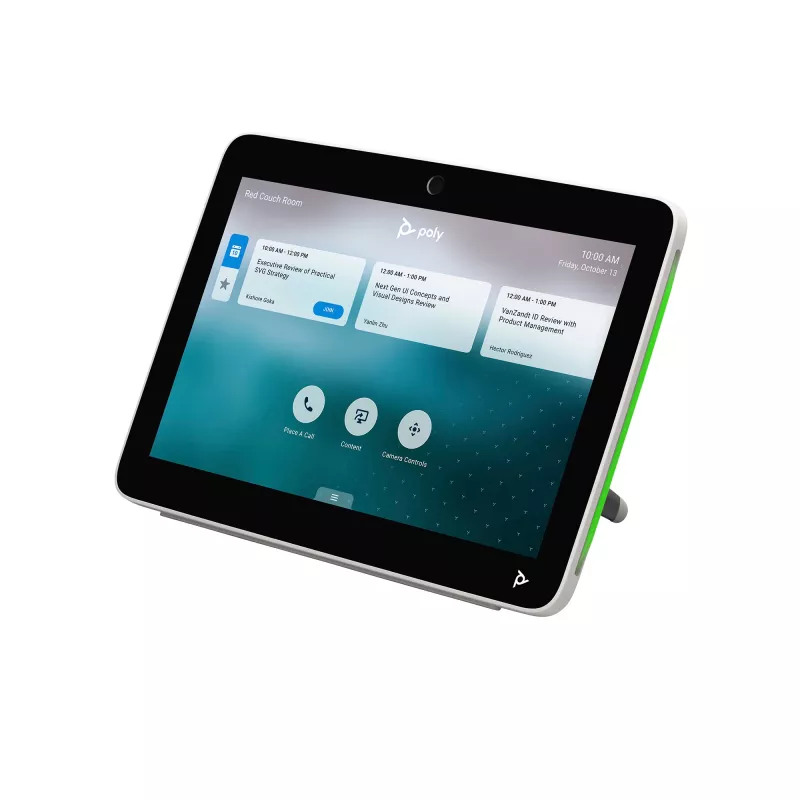HP Poly TC10 White Touch Controller, baltas, 1280 x 800 pikselių, 260 mm, 184 mm, 64 mm, 1.27 kg