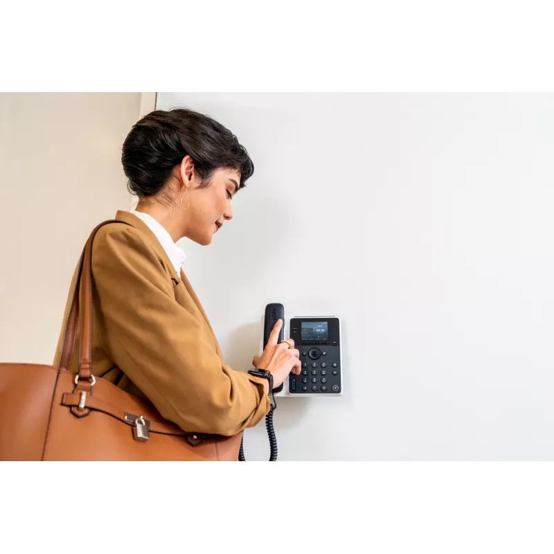 IP telefonas Poly Edge E100 su PoE, IPS ekranu 320x240, 4:3
