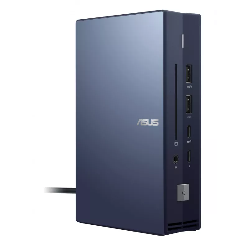 Docko stotelė ASUS SimPro Dock 2, laidinė, Thunderbolt 3 — HDMI 2.0, DP 1.4, VGA, 3x USB-A, TB3 pagrindinis, Gigabit Ethernet, Kensington užraktas