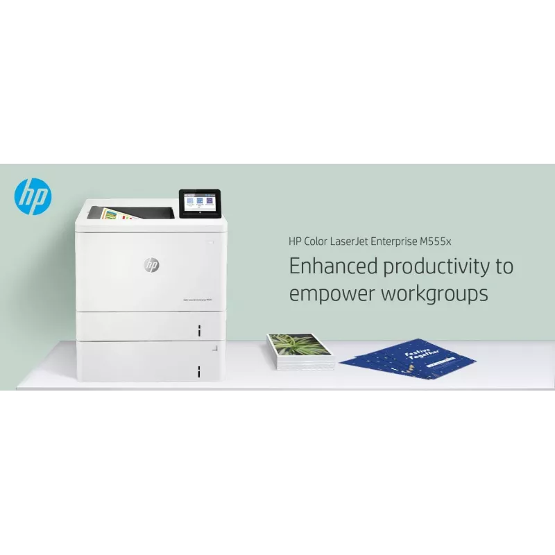 HP Color LaserJet Enterprise M555x, spalvotas lazerinis, 1200 x 1200 DPI, A4, 38 ppm, dvipusis spausdinimas