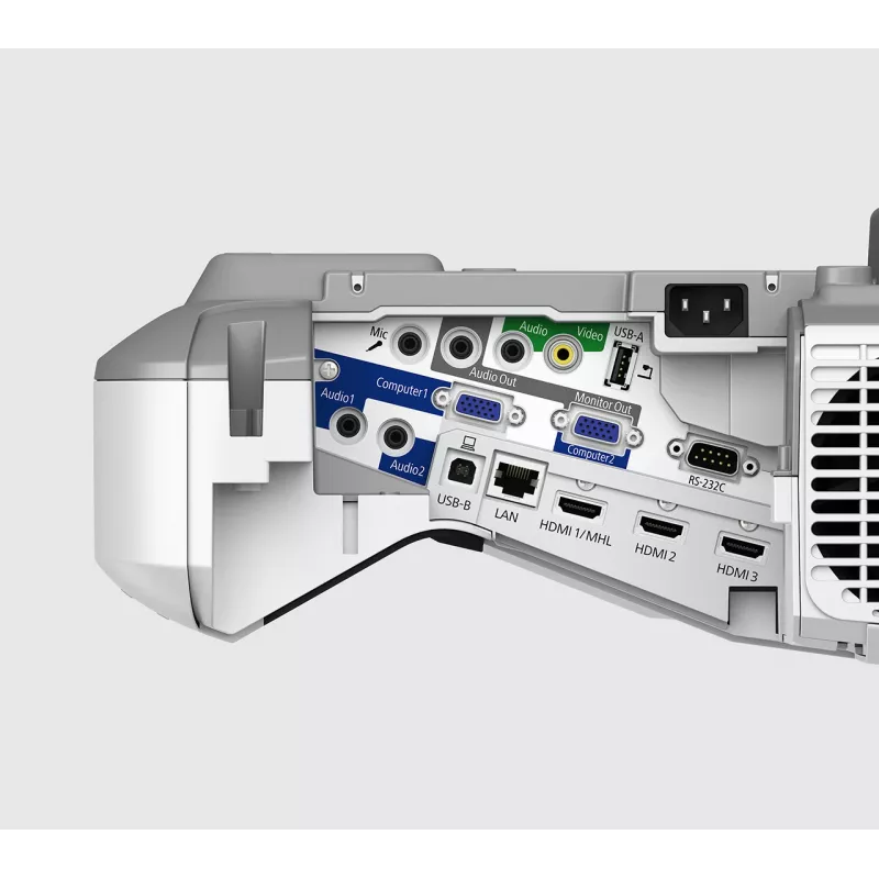 Epson EB-685W itin trumpo fokusavimo projektorius 3500 ANSI liumenų 3LCD WXGA (1280x800) Baltas, Pilkas