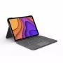 LOGITECH Folio Touch klaviatūros dėklas su foniniu apšvietimu ir valdymo kilimėliu, Oxford Grey, iPad Air (4th gen), Deutsch Qwertz