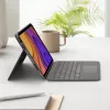 LOGITECH Folio Touch klaviatūros dėklas su foniniu apšvietimu ir valdymo kilimėliu, Oxford Grey, iPad Air (4th gen), Deutsch Qwertz