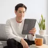 LOGITECH Folio Touch klaviatūros dėklas su foniniu apšvietimu ir valdymo kilimėliu, Oxford Grey, iPad Air (4th gen), Deutsch Qwertz