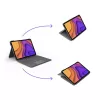 LOGITECH Folio Touch klaviatūros dėklas su foniniu apšvietimu ir valdymo kilimėliu, Oxford Grey, iPad Air (4th gen), Deutsch Qwertz