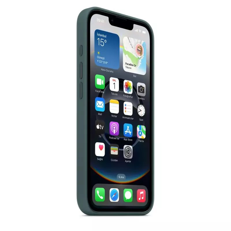 APPLE Silikoninis dėklas iPhone 16e Ežero žalia