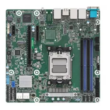 Motininė plokštė ASRock B650D4U Micro ATX serverinė AMD B650 Express Socket AM5 DDR5, 4x DIMM, 32 GB, 2x LAN, IPMI, 4x SATA III, M.2
