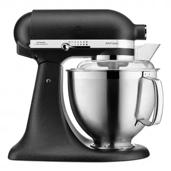Virtuvinis kombainas KITCHENAID ARTISAN 5KSM185PS – 4,8 l nerūdijančio plieno dubuo, 300 W, 10 greičių, juodas