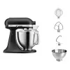 Virtuvinis kombainas KITCHENAID ARTISAN 5KSM185PS – 4,8 l nerūdijančio plieno dubuo, 300 W, 10 greičių, juodas