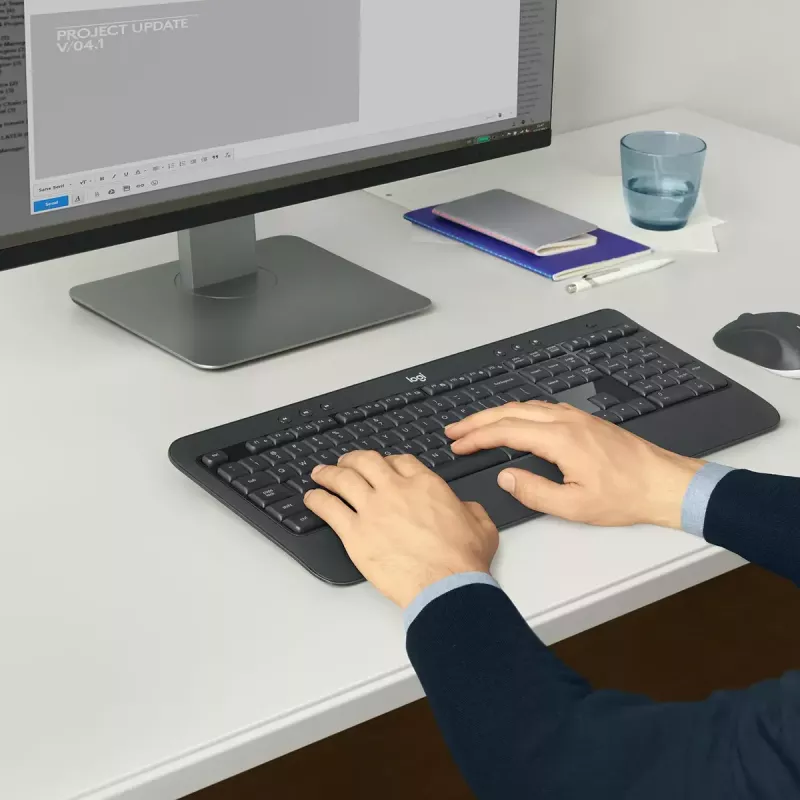 LOGITECH MK540 Advanced belgietiškas AZERTY belaidis klaviatūros ir pelės rinkinys