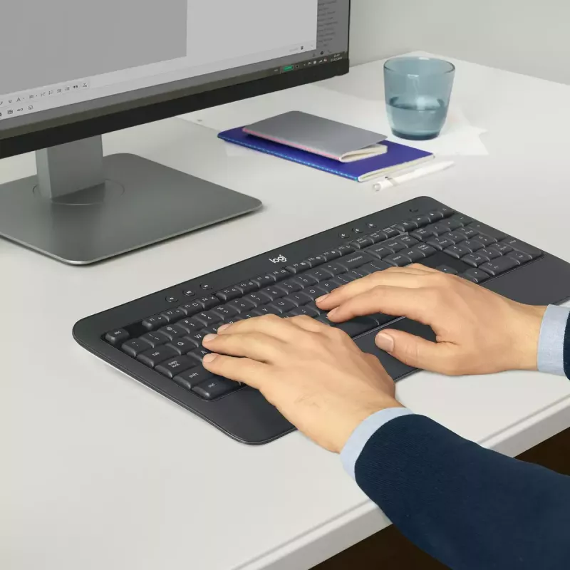 LOGITECH MK540 Advanced belgietiškas AZERTY belaidis klaviatūros ir pelės rinkinys