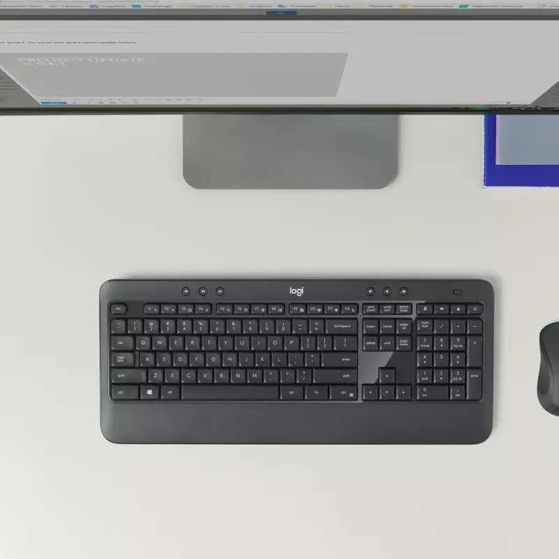 LOGITECH MK540 Advanced belgietiškas AZERTY belaidis klaviatūros ir pelės rinkinys