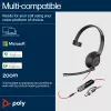 HP Poly Blackwire 5210 Monofoninis ausinių rinkinys su USB-C, 3,5 mm lizdu ir USB-C/A adapteriu (Bulk)