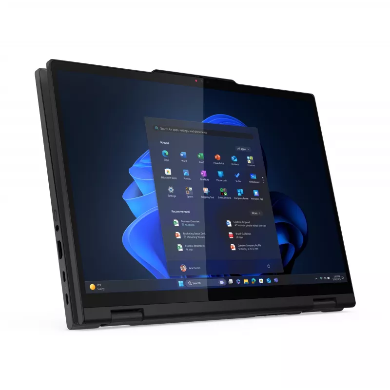 Lenovo ThinkPad T14s 2-in-1 Gen 1 nešiojamas kompiuteris hibridas (2-in-1) 35,6 cm (14 colių) jutiklinis ekranas WUXGA 32 GB LPDDR5x-SDRAM 1 TB SSD Wi-Fi 7 (802.11be) Windows 11 Pro juoda