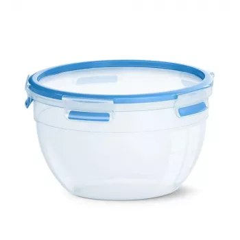 EMSA CLIP & CLOSE N10114 apvalus indas 2,6 L mėlynas, permatomas 1 vnt.