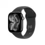APPLE Watch Series 11 GPS 42 mm Jet Black Aliumininis Korpusas Su Juoda Sportine Juosta M/L