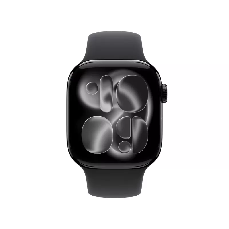 APPLE Watch Series 11 GPS 42 mm Jet Black Aliumininis Korpusas Su Juoda Sportine Juosta M/L