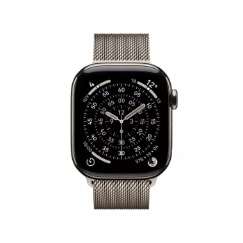 APPLE Watch Series 11 GPS + Cellular 42 mm natūralaus titano korpusas su natūralaus titano Milano kilpa