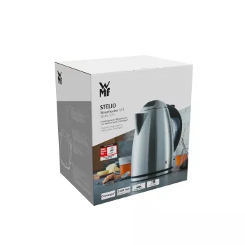 WMF Stelio 0413020012 elektrinis virdulys 1,7 L 2400 W Juodas, Nerūdijantis plienas