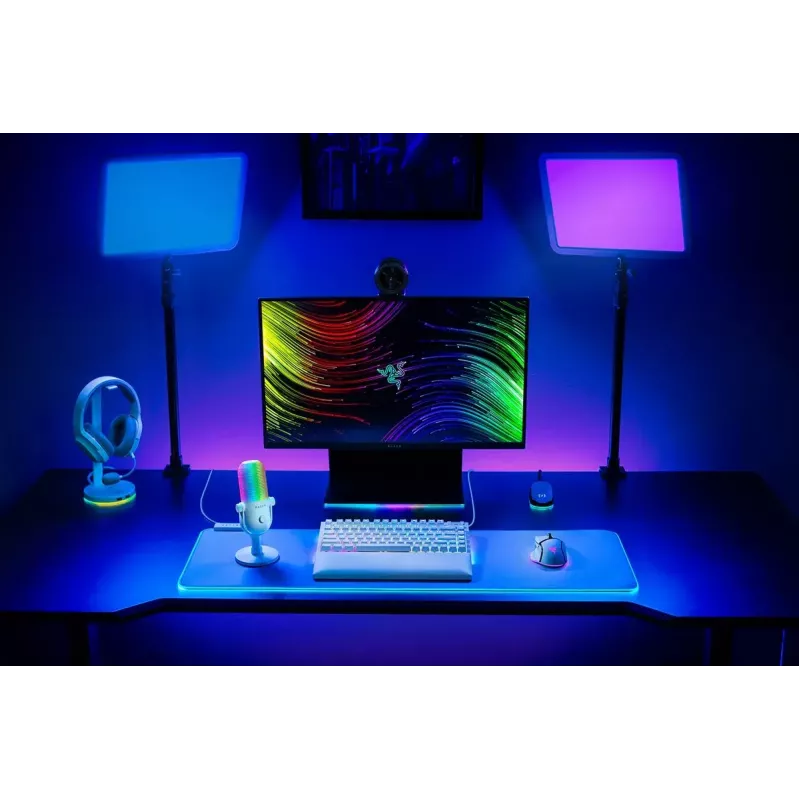 Stalinis mikrofonas PC Razer Seiren V3 Chroma White