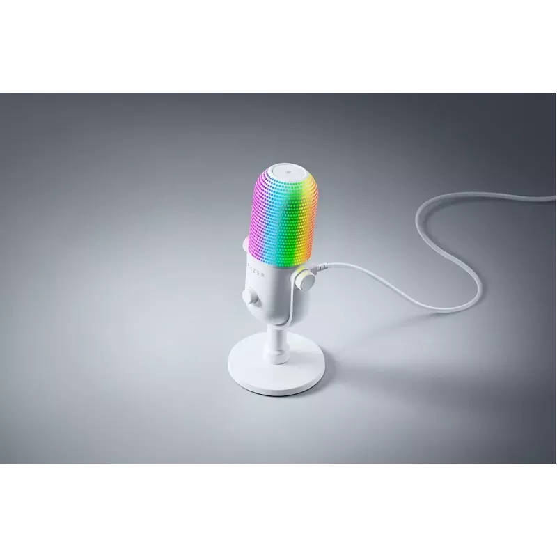 Stalinis mikrofonas PC Razer Seiren V3 Chroma White