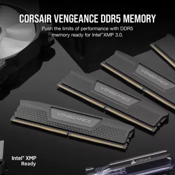 CORSAIR Vengeance 32GB (2x16GB) DDR5 6400MT/s CL36 atminties rinkinys - juodas
