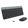 Logitech MK470 belaidė klaviatūra ir pelė, Graphite, pelė įtraukta, QWERTY US, USB