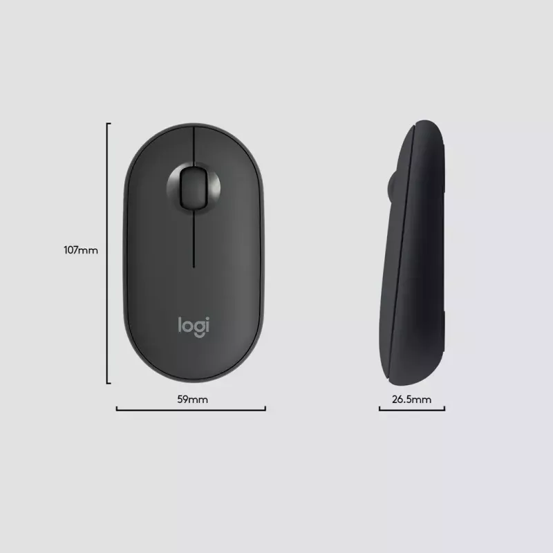 Logitech MK470 belaidė klaviatūra ir pelė, Graphite, pelė įtraukta, QWERTY US, USB