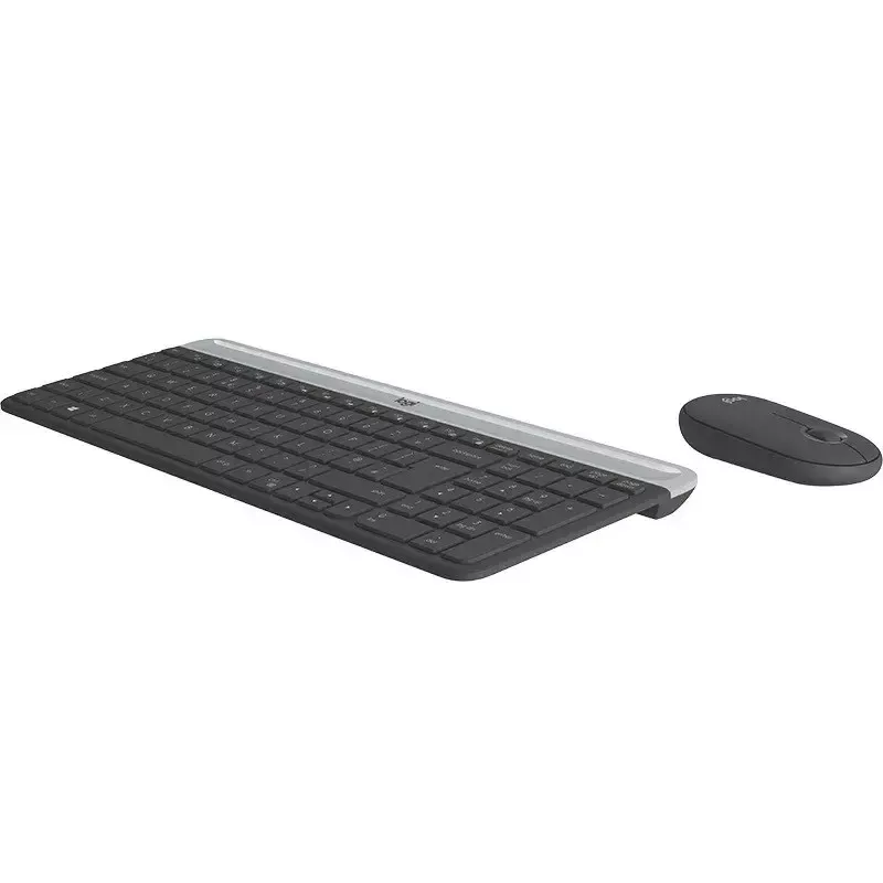 Logitech MK470 belaidė klaviatūra ir pelė, Graphite, pelė įtraukta, QWERTY US, USB
