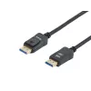 Equip 119271 DisplayPort 2.1 kabelis, kištukas/kištukas, 1 m, 16K/60Hz, 40 Gbps, HDCP