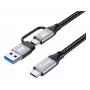 Equip 128432 USB 3.2 Gen 2x2 laidas 2 m USB A / USB C, juodas
