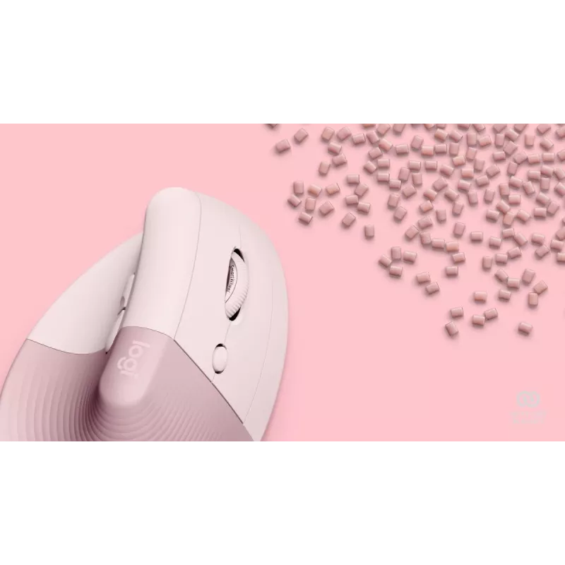 LOGITECH Lift dešinei rankai belaidė vertikali pelė Rose / Dark Rose