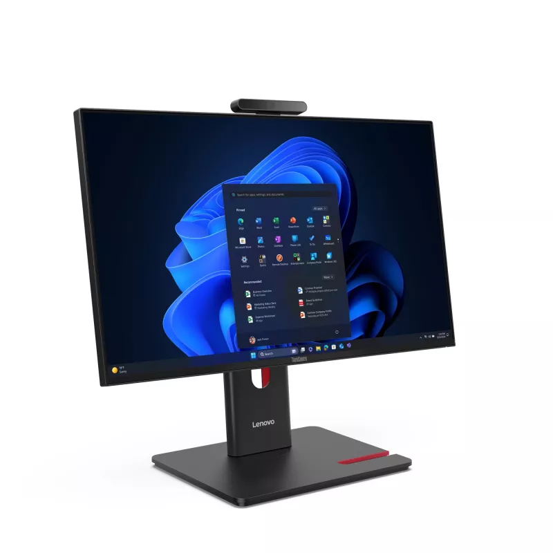 Visame viename kompiuteris Lenovo ThinkCentre M70a Gen 6 — Intel Core Ultra 5 235T, 23,8 col. FHD IPS, 16 GB DDR5, 512 GB SSD, Windows 11 Pro, Wi‑Fi 6E, juodas