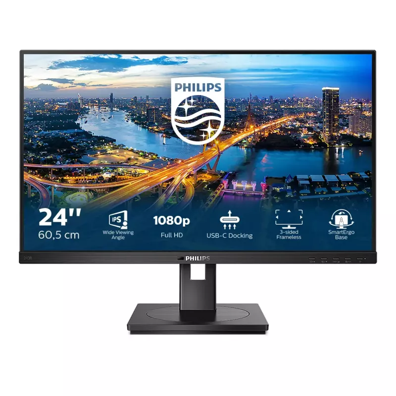 Philips B Line 243B1/00 monitor 60.5 cm (23.8 inch) Full HD LED juodas