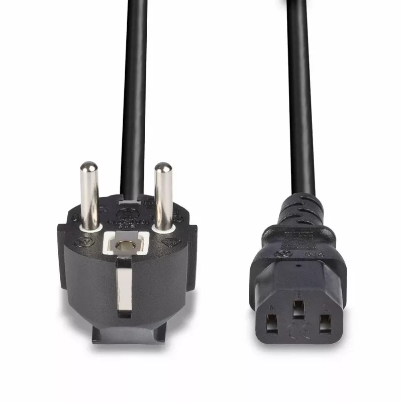 Lindy 3m Schuko 2 kištukas į IEC C13 maitinimo laidas, juodas