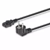 Lindy 3m Schuko 2 kištukas į IEC C13 maitinimo laidas, juodas