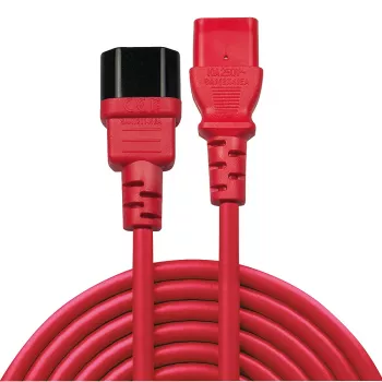 Lindy 1m IEC ilginimo laidas, raudonas
