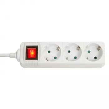 Lindy 73101 maitinimo ilgintuvas 3 AC lizdai Baltas