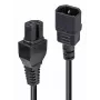 Lindy 2m IEC C14 į IEC C15 'Karštoji sąlyga' maitinimo laidas, juodas