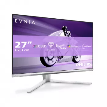 Philips Evnia 8000 27M2N8500/00 kompiuterio monitorius 67,3 cm (26,5 col.) 2560 x 1440 pikselių Quad HD QD-OLED Baltas