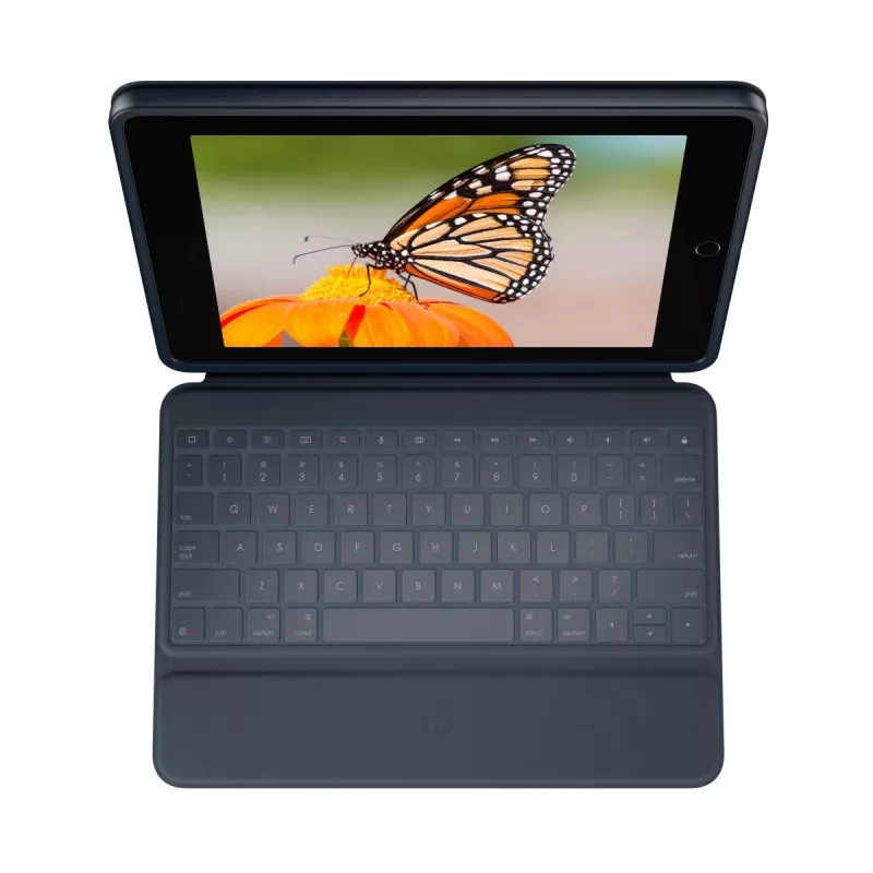LOGITECH Rugged Combo 3 Classic Blue Qwerty Uk – apsauginis dėklas su klaviatūra iPad