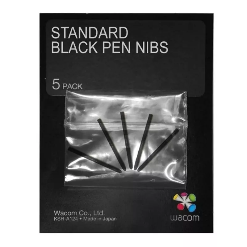 Wacom ACK20001 rašiklio antgalis, juodas, 5 vnt., suderinamas su Intuos4 ir DTK-2100