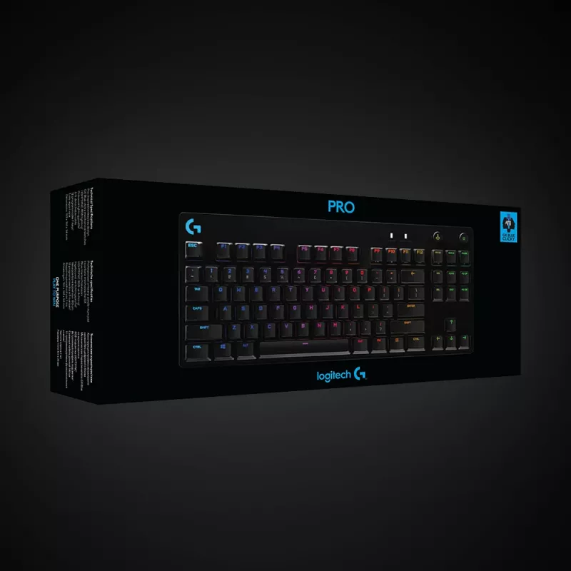 LOGITECH G PRO mechaninė žaidimų klaviatūra, juoda, Qwertzu Vokietija