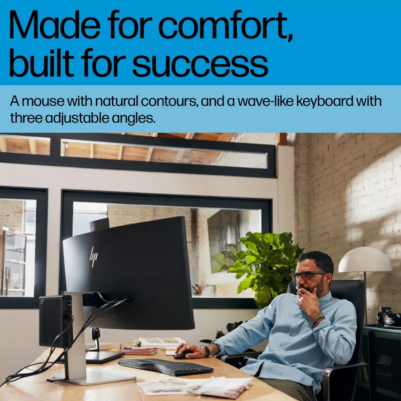 HP 685 Comfort Dual-Mode klaviatūros ir pelės rinkinys belaidis Bluetooth pilno dydžio