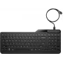 HP 405 kelių įrenginių apšviesta laidinė klaviatūra, pilno dydžio (100%), laidinė, USB, membraninė, QWERTY, juoda