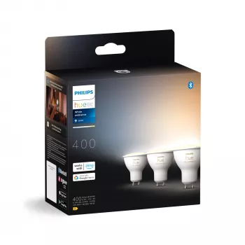 Philips Hue White ambience GU10 protingas prožektorius (3 vnt. pakuotė)